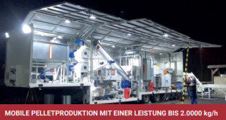 Mobile Pelletpresse Pelletline Sägespänen und zerkleinerten Holzabfällen mieten
