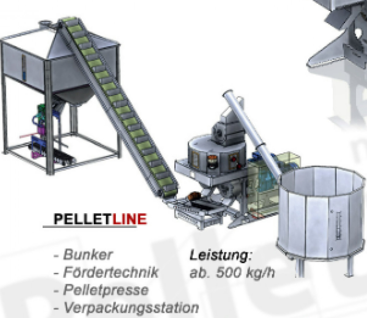 Mobile Pelletpresse Pelletline Sägespänen und zerkleinerten Holzabfällen  gebraucht kaufen - MachineryPortal