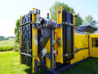 Mobile Trommelsiebanlage auf Hakenlift - bis zu 100 m³/h