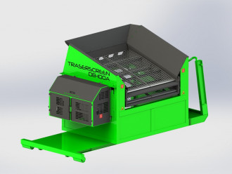 Mobile Flachdecksiebanlage Traserscreen DB-100A | Siebanlage rent