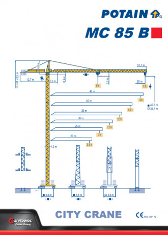 Turmdrehkran Potain MC 85 B mieten