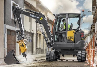 Bagger Minibagger Kompaktbagger Volvo ECR50F rent