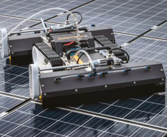 Reinigungsroboter für Solarpanel M1  Photovoltaik Anlagen und Glasdächer mieten