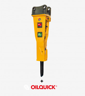 Indeco HP7000 Hydraulikhammer mit Schnellwechsler OilQuick OQ80 mieten