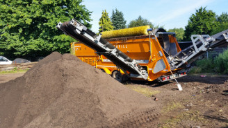 Trommelsiebanlage Portafill 4000 W Radmobil rent