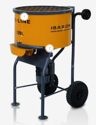 BARON E120  Zwangsmischer  zum Trockenmörtel mischen mieten