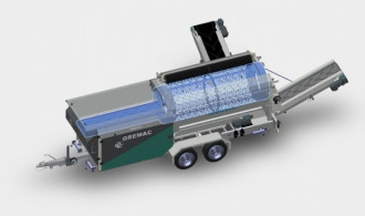 Mobile kompakte Trommelsiebanlage mieten