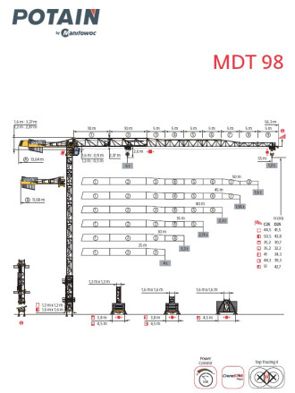 Potain MDT98 Obendreher mieten