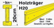 Holzträger H 20 Doka
