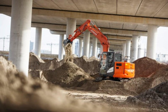 Minibagger Hitachi ZX85 mieten