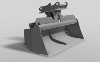 Grabenlöffel hydraulisch schwenkbar mieten