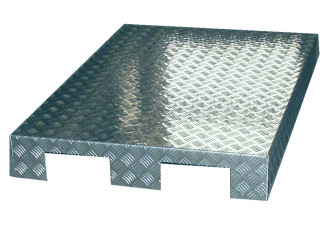 Alu-Riffelblech-Podest 1,2x0,8 zur Palettenabdeckung mieten