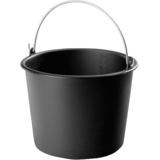 Baueimer 12 L schwarz 10-stück mieten