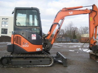 Hitachi ZX35U-2 Kurzheckbagger mieten