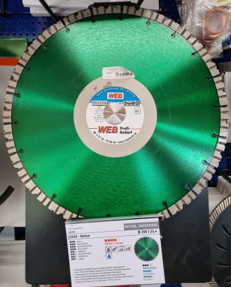 DiamantBlatt 350 x 25,4 Beton Grün TurboZ Fs+Ts mieten