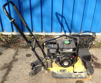 Rüttelplatte 36 cm Benzin Kipor MS60 + Gleitmatte PGV mieten
