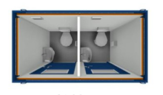 Damen/Herren - WC-CONTAINER SA8' mieten