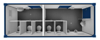 Damen/Herren - WC-CONTAINER SA20' mieten