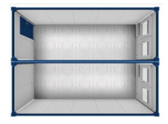 BÜRO- /MANNSCHAFTSCONTAINER "DOPPELANLAGE" BM20' mieten