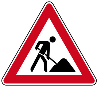 Verkehrszeichen VZ 123 Arbeitsstelle mieten