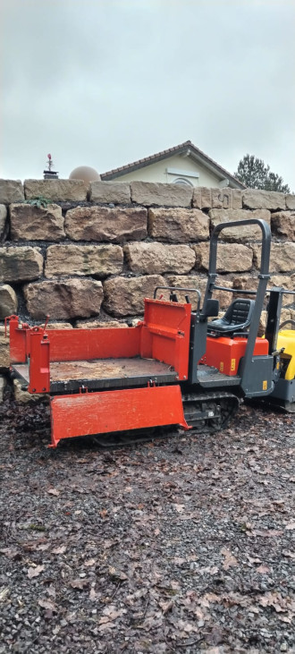 Kettendumper Minidumper Dreiseitenkipper Gummiketten, KC120, Kubota rent