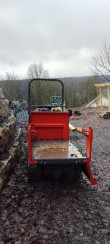 Kettendumper Minidumper Dreiseitenkipper Gummiketten, KC120, Kubota