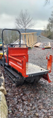 Kettendumper Minidumper Dreiseitenkipper Gummiketten, KC120, Kubota