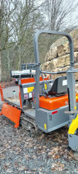 Kettendumper Minidumper Dreiseitenkipper Gummiketten, KC120, Kubota