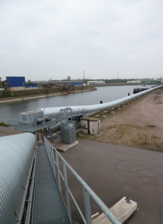 SKG Förderbandanlage neuwertig Länge 344 m,Gurtbreite 140 cm ( Zustand neuwertig ) mieten