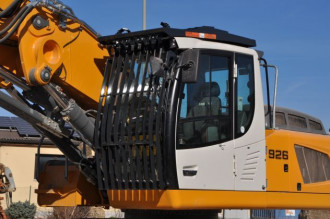 Wolf Liebherr Kabinenschutz Abbruchgitter Cabin protection mieten