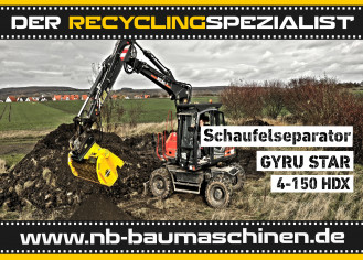 Schaufelseparator Kettenbagger Sieblöffel mieten