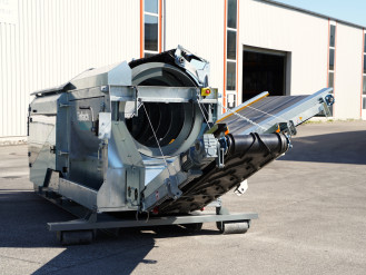 Trommelsiebmaschine | Mobile Trommelsiebanlage Radmobil rent