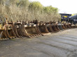 diverse u.a. CAT, LEHNHOFF, VOLVO Tieflöffel, Greifer, Grabenräumer, Hämmer