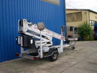 Anhänger Arbeitsbühne 18 m Hematec D180xT mieten