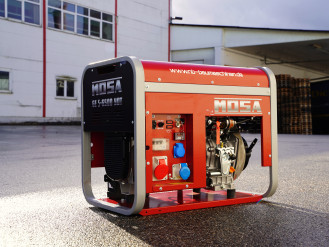 Stromerzeuger | Stromaggregat Diesel 6.5 kVA (5.2 kW) / 400V / 9.4A rent