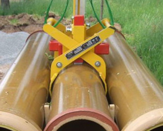 Rohrgreifer mechanisch Bagger Anbaugerät rent