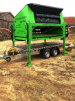 Mobile Siebanlage mit Tandem Anhänger