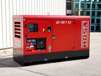 Stromerzeuger | Stromaggregat Diesel 110 kVA / 400V / 159A rent