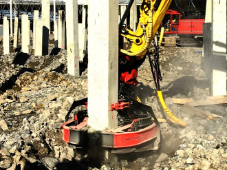 Schneidgreifer für Betonpfosten | Betonpfahlschneider 7 - 30 to mieten