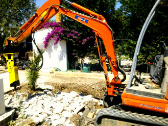 Hydraulikhammer für Bagger 1,2 - 2,5 to mieten