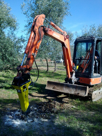 Hydraulikhammer für Bagger 1,2 - 4,0 to mieten