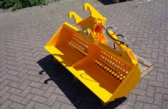Baggeranbau | Baggerschaufel für über und unter Wasser - Schaufel Bagger mieten