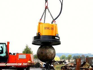 NBHMG 115 | Hydraulikmagnet mit Gehänge | Magnet Bagger rent