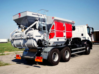 Mobile Betonmischanlage |  Betonmischer mit Planeten- & Schneckenmischer mieten